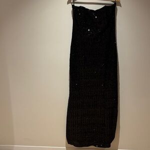 “I Didn’t Come to Blend In” Sequin Strapless Gown